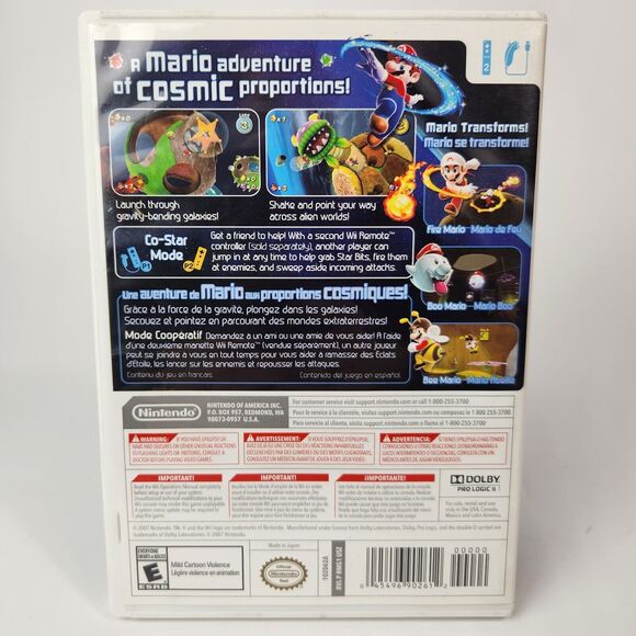 Super Mario Galaxy Nintendo Wii Video Games Nostalgic‎ Luigi - Picture 2 of 4